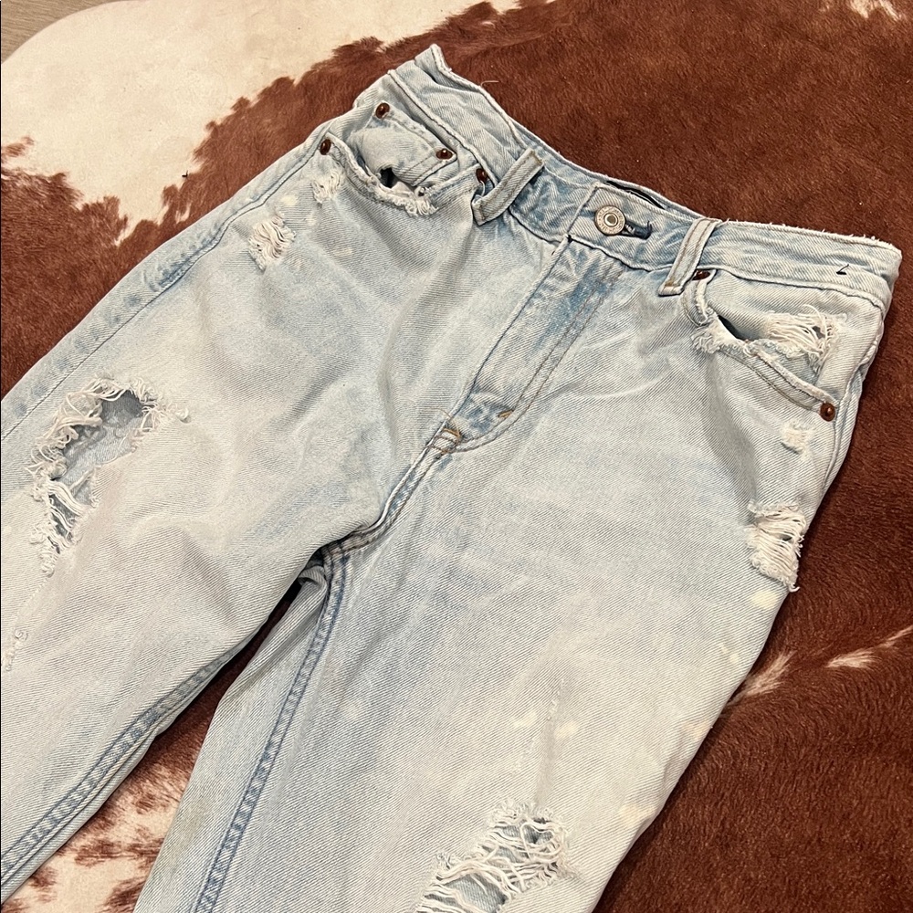 Light Blue Distressed Women’s Jeans